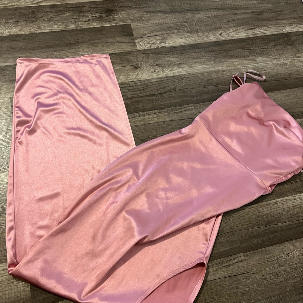 Windsor Blush Satin Gown